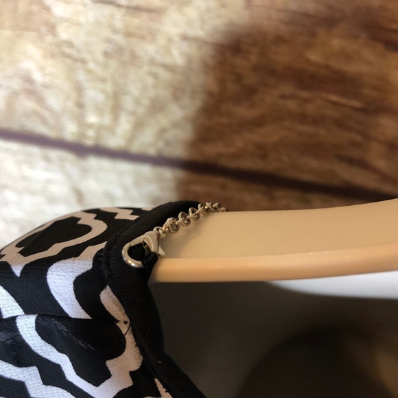 Alfred Dunner Black Geo Blouse Top Poncho Kimono - Picture 4 of 7